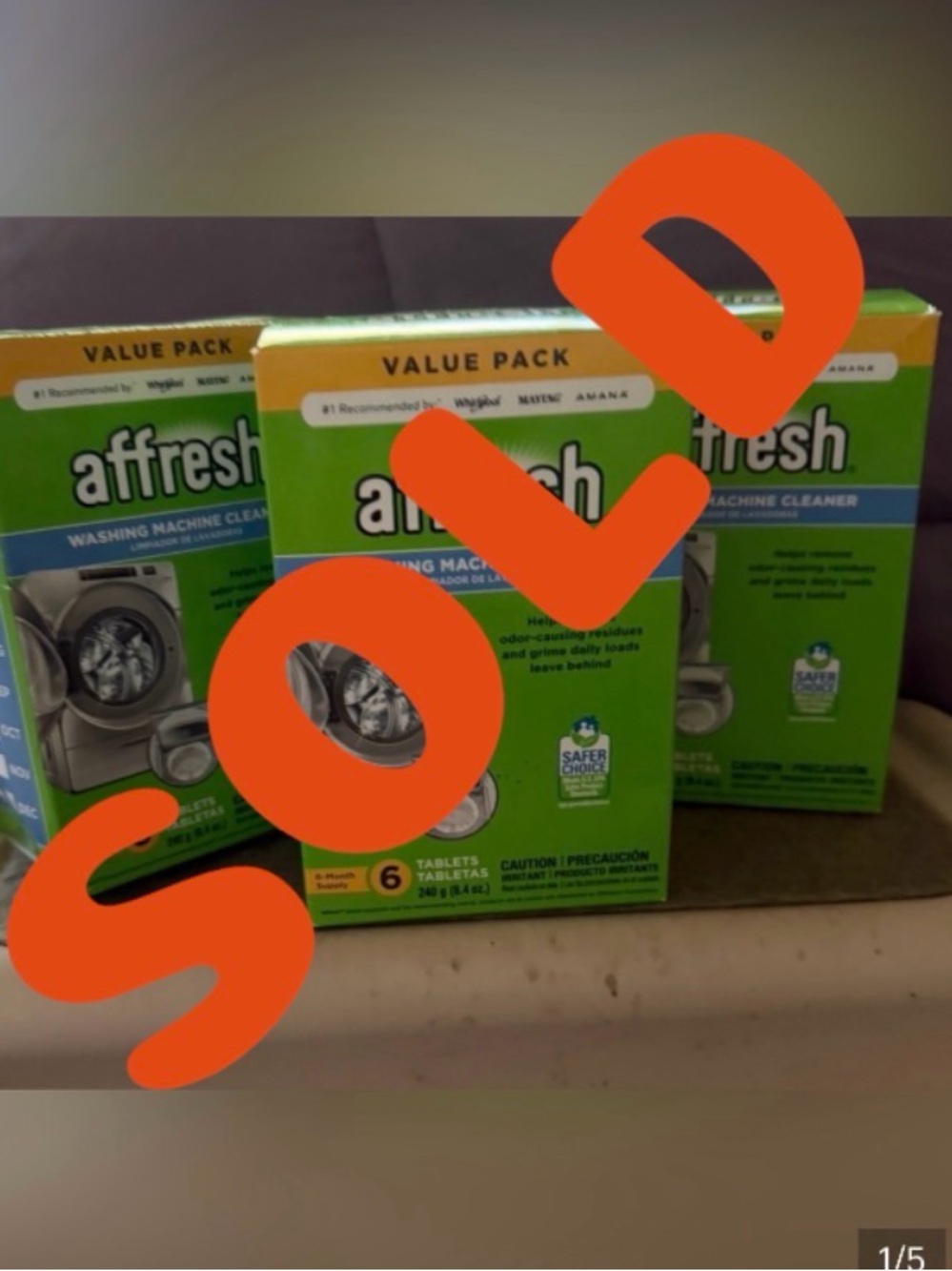 “Afresh” Washing Machine Cleaner Tablets - 3 Packages.     NWT